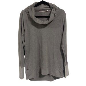 Athleta Tranquility Gray Cowl Neck Pullover Tunic Size M‎